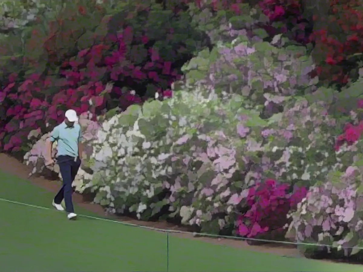 Der ehemalige Masters-Champion Jordan Spieth geht am Freitag über das sechste Fairway in Azalea.