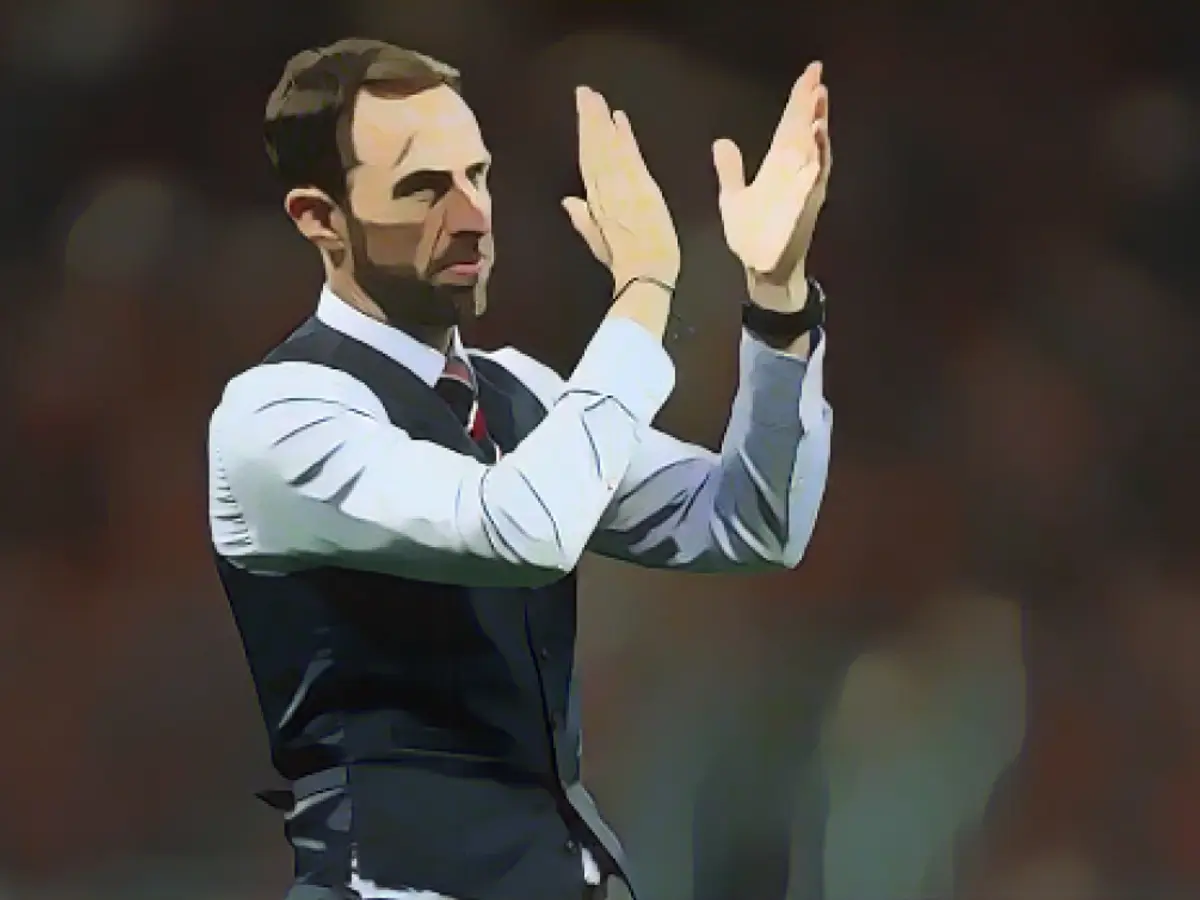 Southgate Rusya'da düzenlenen 2018 FIFA Dünya Kupası'nda.