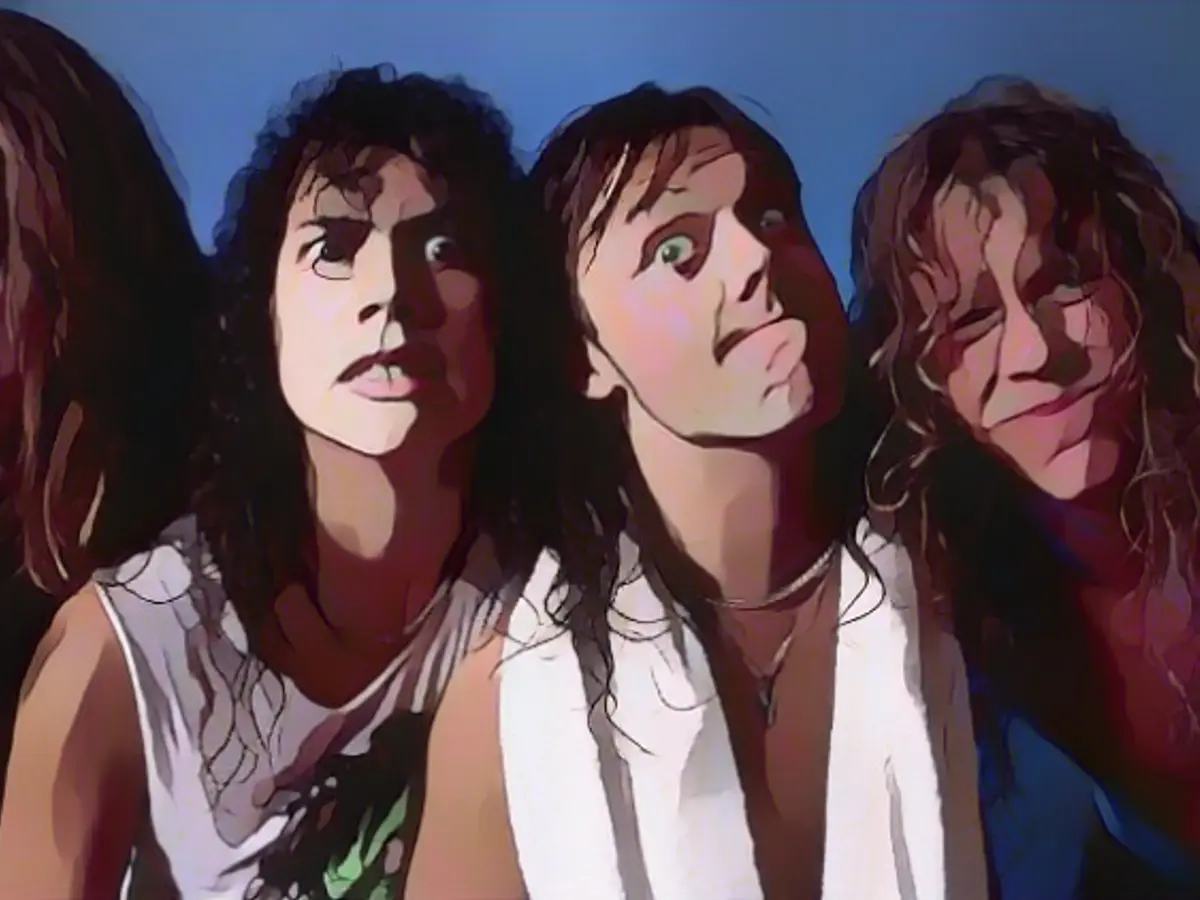 Cliff Burton, Kirk Hammet, Lars Ulrich and James Hetfield (from left) in 1986.
