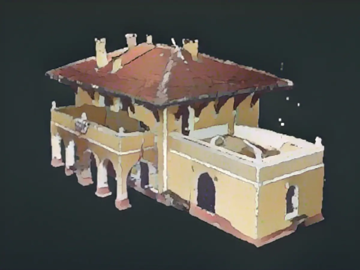 Vizualizare 3D a gării Durak.