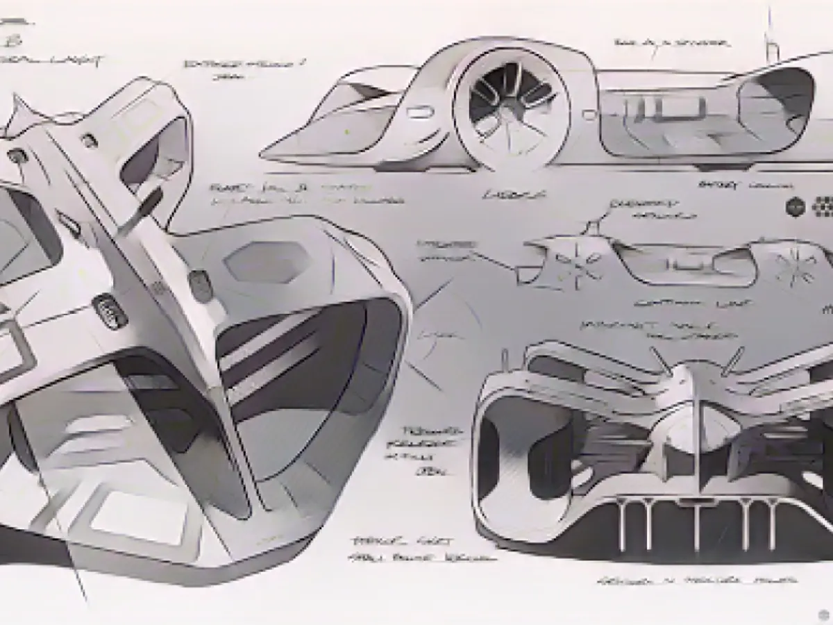 Коллекция концептуальных эскизов автономного автомобиля от Дэниела Саймона.