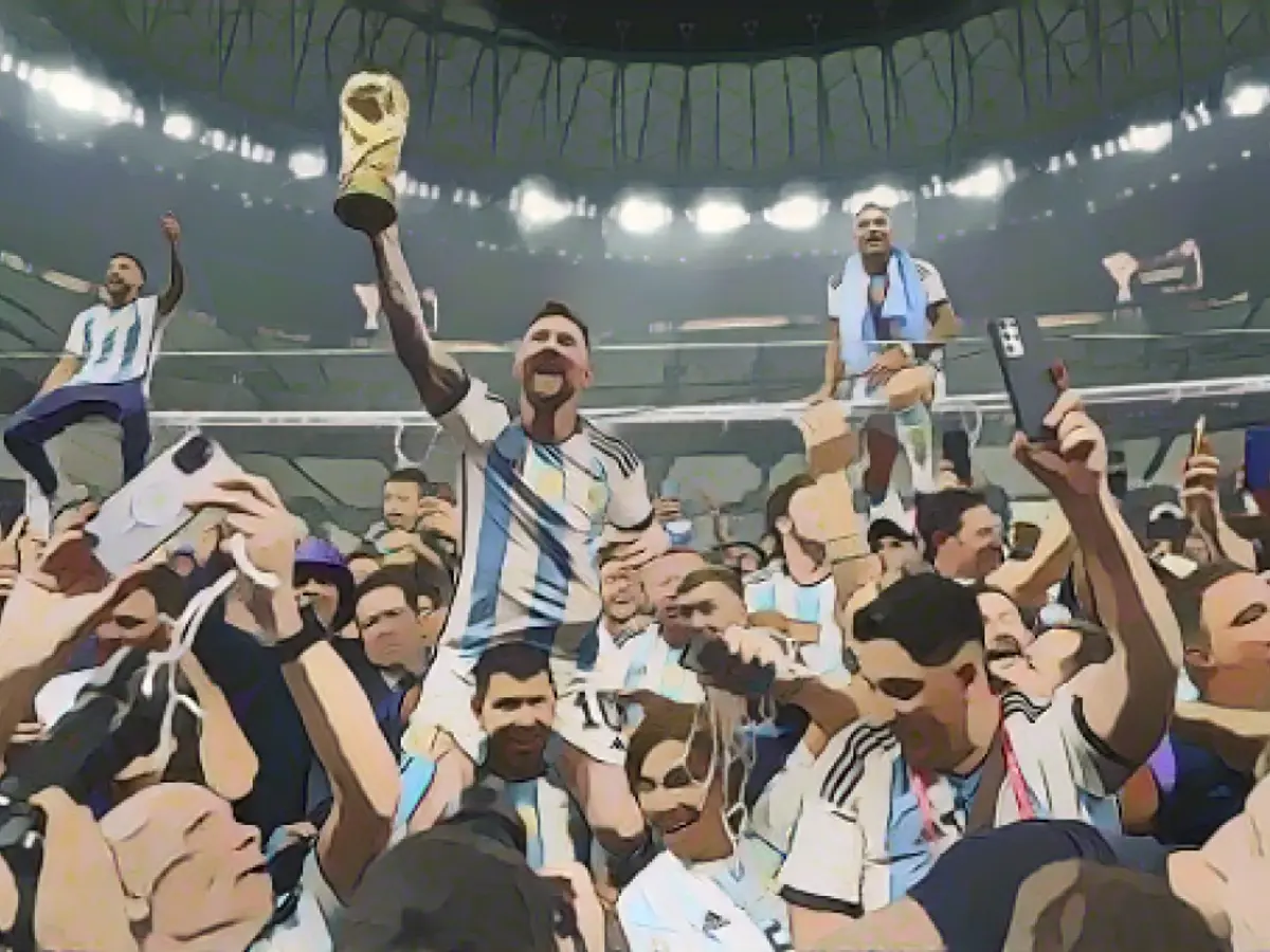 Messi guided Argentina to World Cup glory.