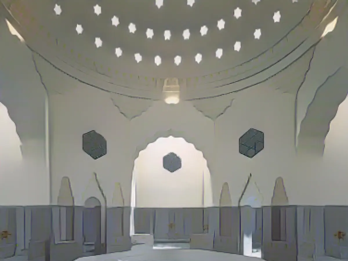 Zeyrek Çinili Hamam'da çinili bir iç oda