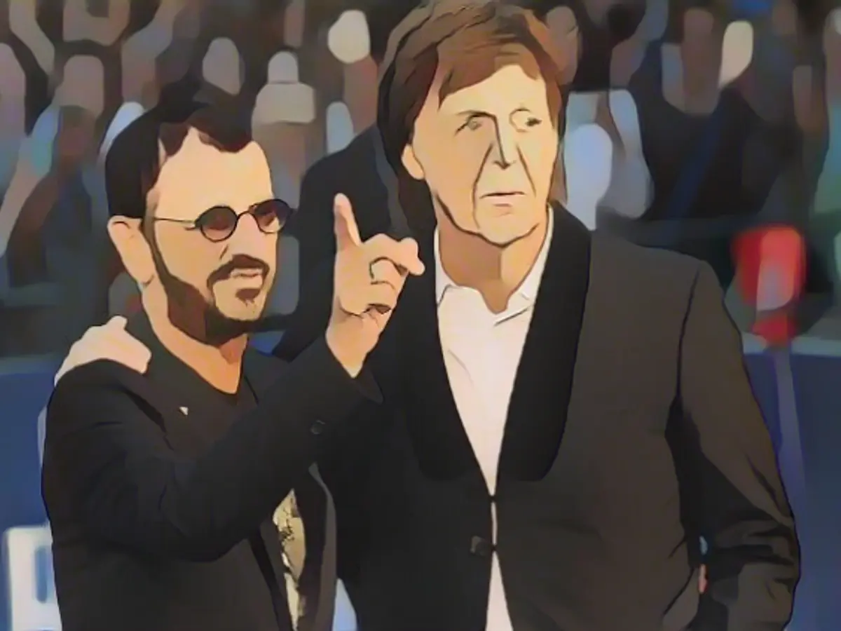 Only Paul McCartney (right) and Ringo Starr are still alive from the Beatles.