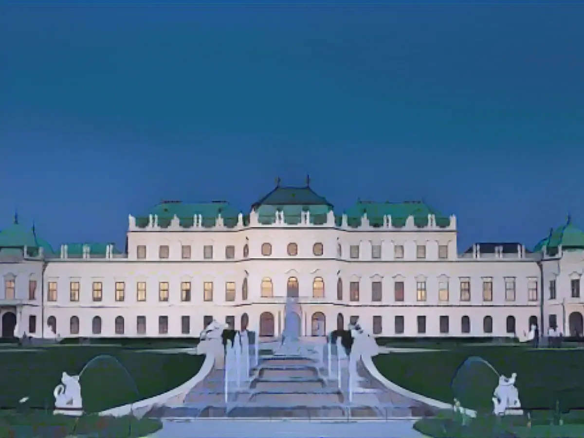 O Museu Belvedere em Viena.