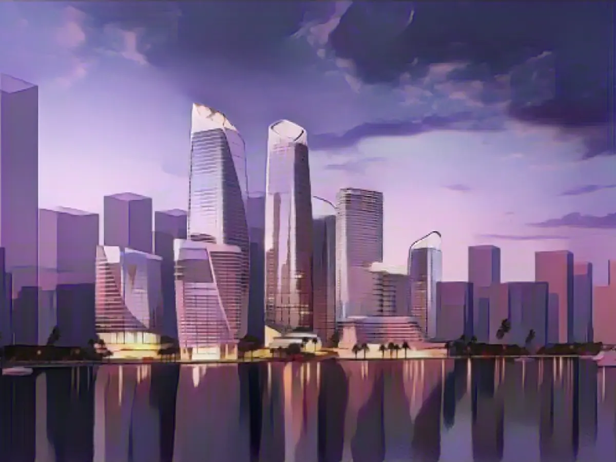 One Excellent, Shenzhen'in batısında inşa edilmekte olan yeni Qianhai merkezi iş bölgesinin bir parçası.