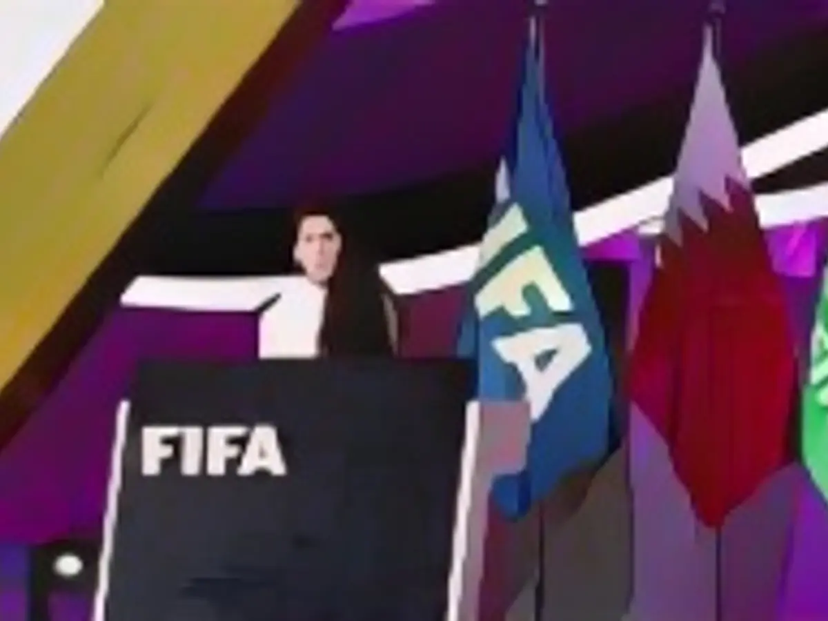 Lise Klaveness, presidente da Federação Norueguesa de Futebol, durante o 72º Congresso da FIFA no Centro de Exposições e Convenções de Doha, em Doha. Data da foto: quinta-feira, 31 de março de 2022.