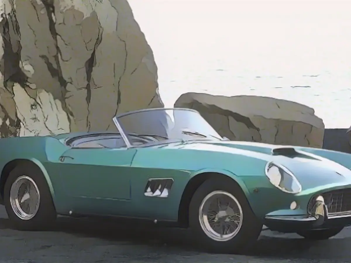 In 4th place: Ferrari 250GT California Spider SWB from 1962 for 18 million dollars.