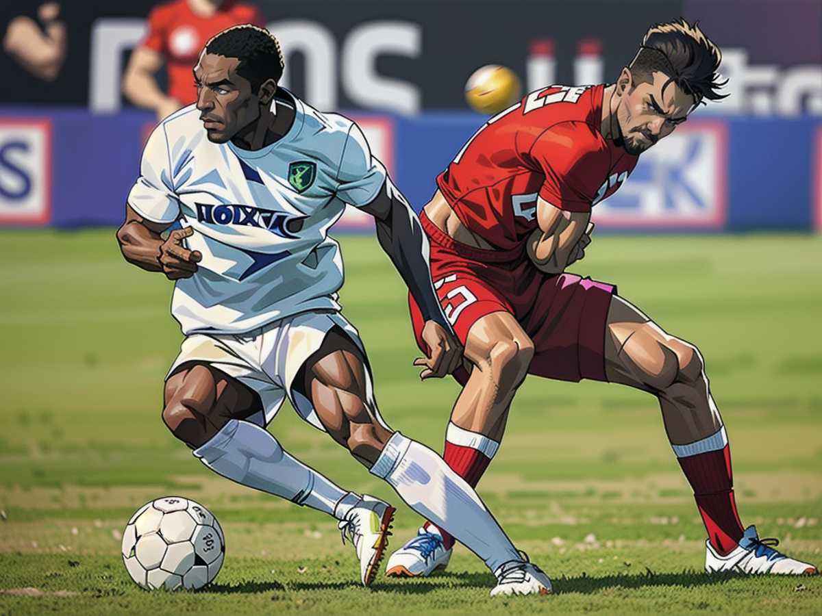 Bachirou (links) kämpft um den Ball, während er letzten August für Omonia spielte.