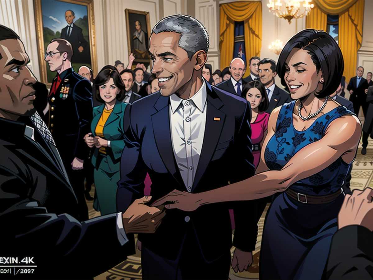 Obama ging am 25. Februar 2010 von einem Treffen mit der mexikanischen First Lady zu einer Preisverleihung über,