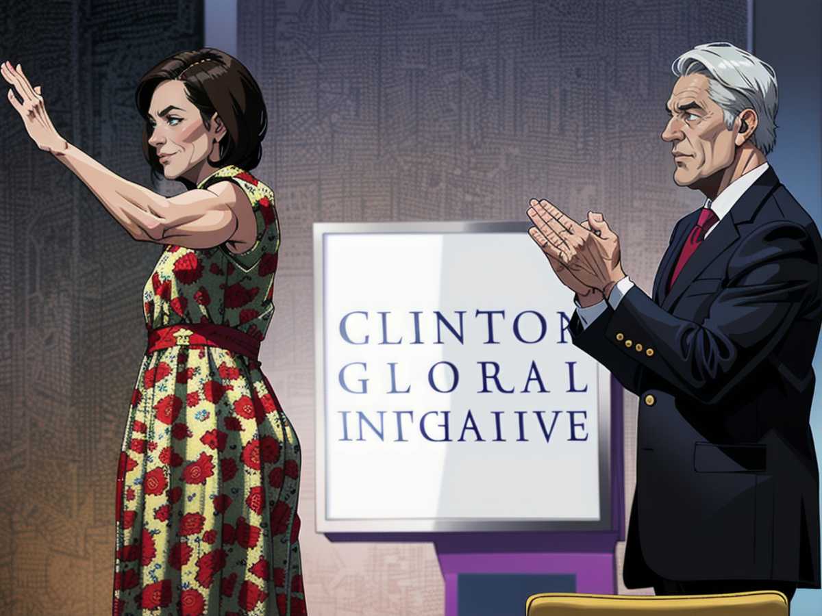 Bei der jährlichen Clinton Global Initiative im September 2010 zeigte die First Lady ihre Vorliebe für Prints mit einem mehrfach gemusterten Moschino Cheap & Chic-Unterhemd, das oben Treibhausblumen und unten einen Digitaldruck aufwies, so Taylor.