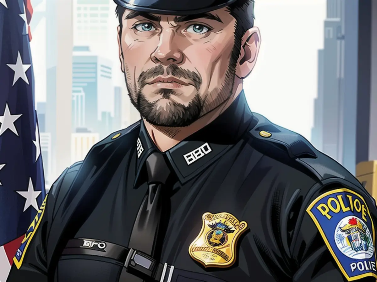 O agente da polícia de Boston John O'Keefe.