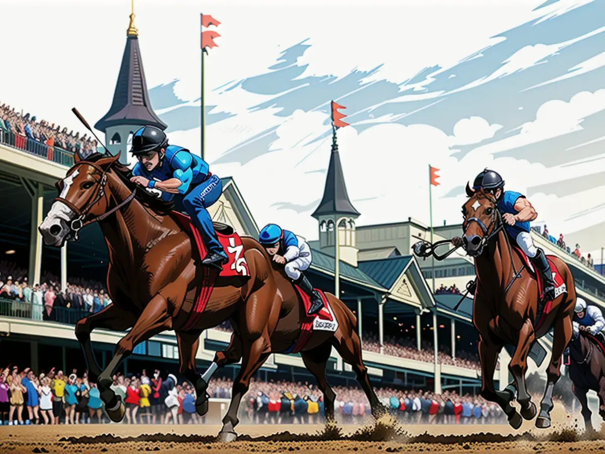 Beim Kentucky Derby in Churchill Downs werden an diesem Wochenende Millionen von Dollar auf das Ereignis gewettet.