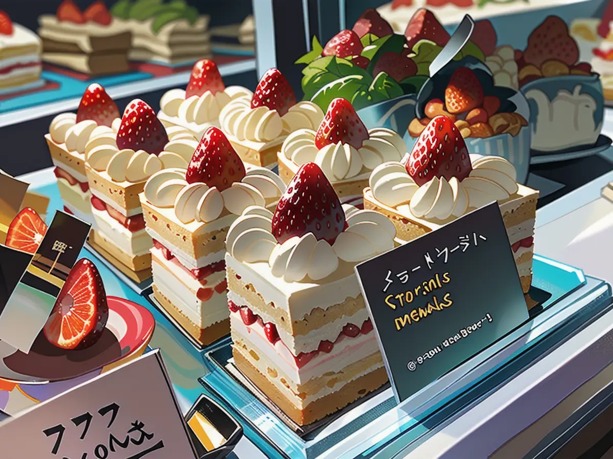 Strawberry shortcake is a popular treat in Japan. In US dollar terms, a slice now costs $5.5 versus $8 four years ago.