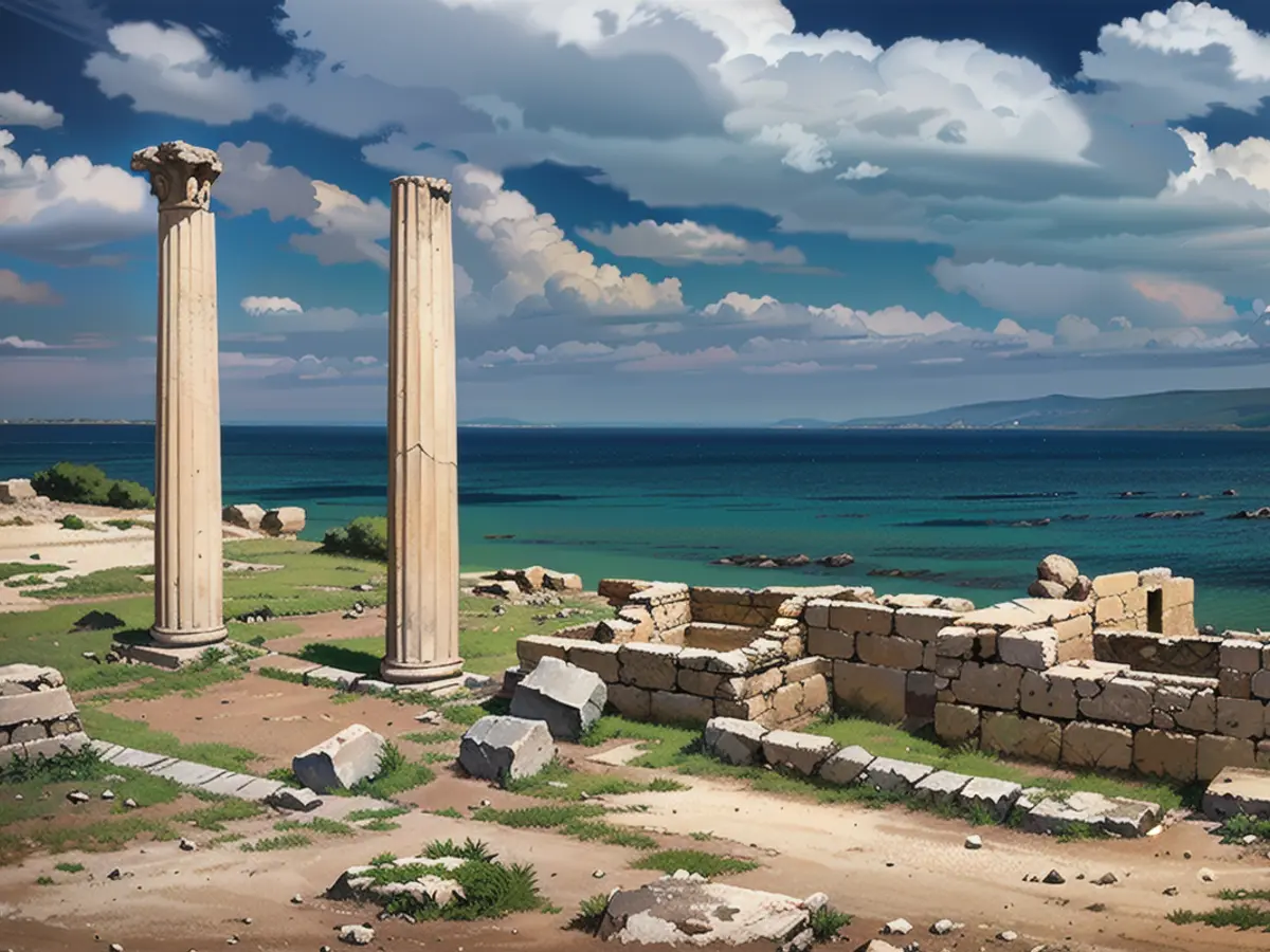 The Roman ruins of Tharros are down the road.