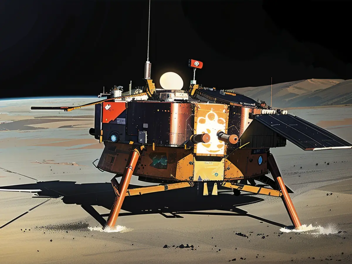 The Yutu-2 lunar rover took an 