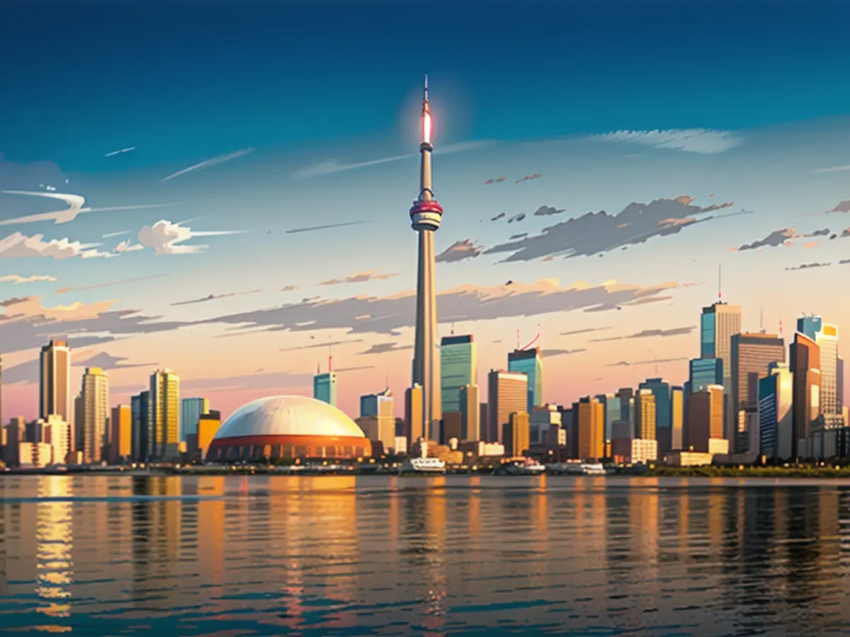 La province canadienne de l'Ontario, où se trouve Toronto (ci-dessus), a vu les parieurs placer 14...