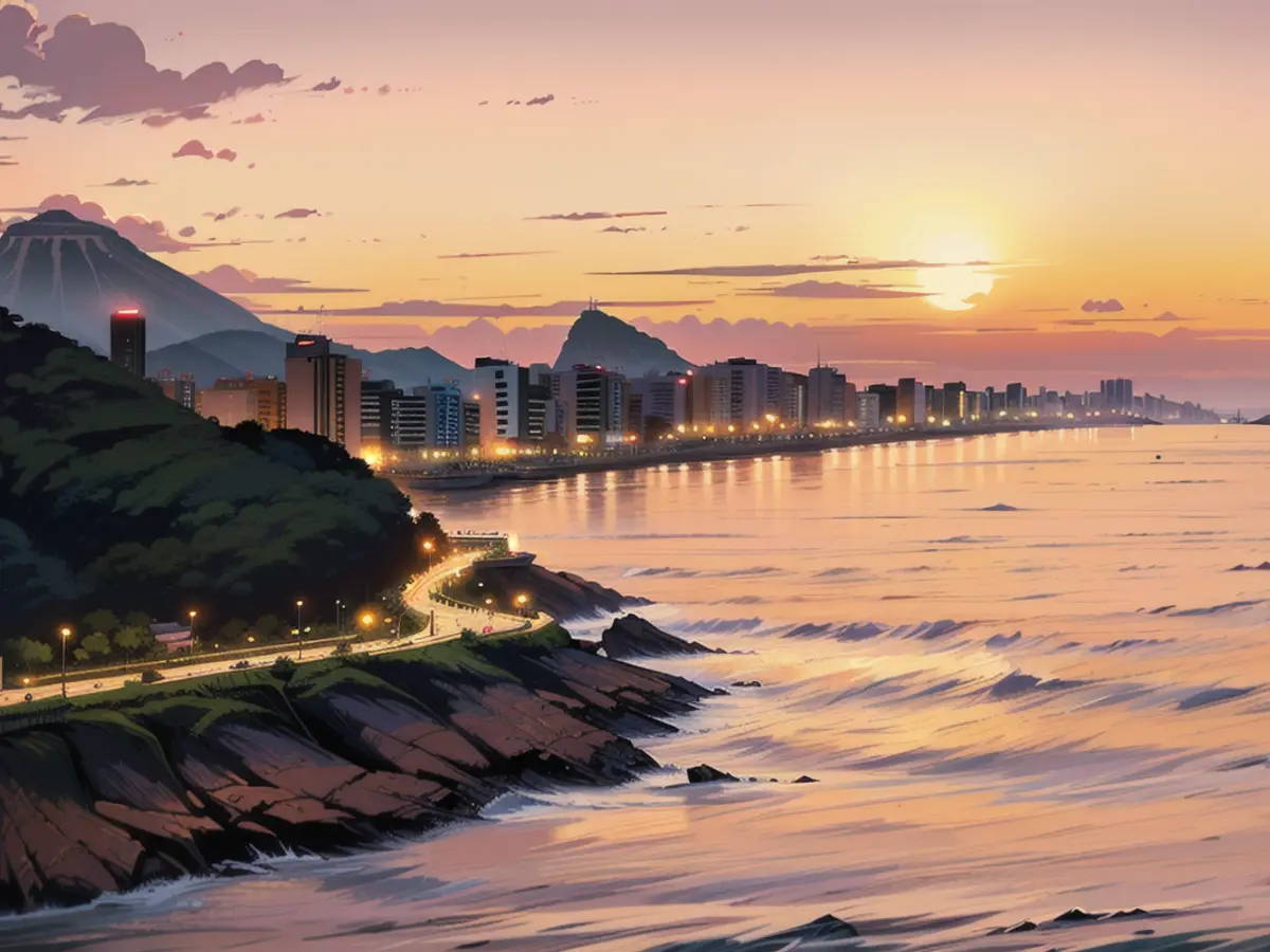 Le soleil se couche sur Rio de Janeiro, au Brésil. La ville accueillera en janvier prochain ce qui...