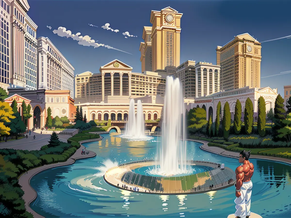 Caesars Palace Las Vegas, ci-dessus. Des jackpots importants continuent d'être versés dans cet...