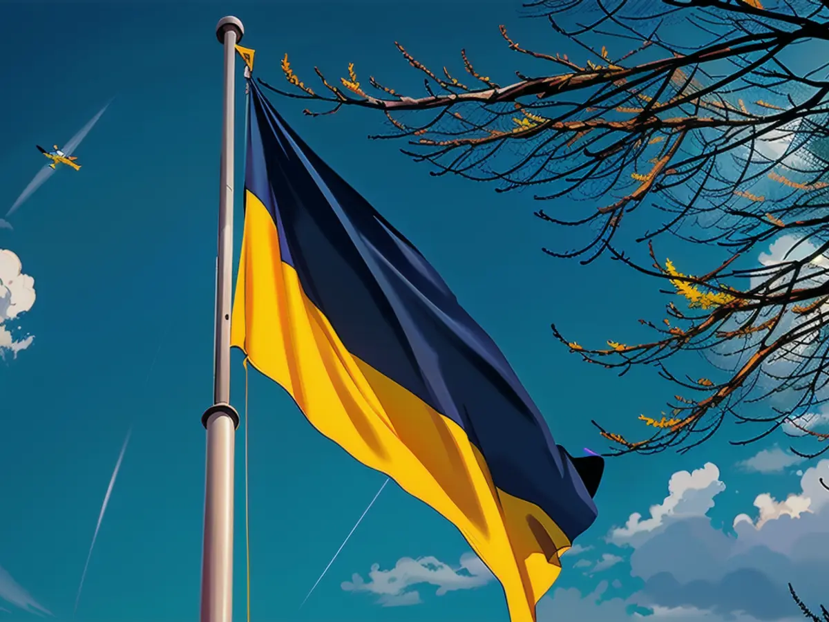 Le drapeau ukrainien flotte sur un mât à Lviv. Les opérateurs de jeux du pays vont devoir commencer...