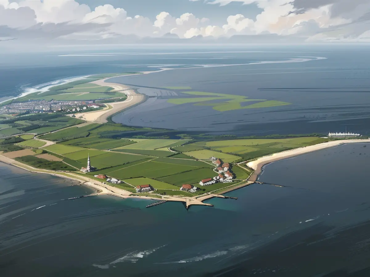 A ilha de Wangerooge, na Frísia Oriental: mais de 100 000 visitantes visitam todos os anos as termas da costa do Mar do Norte