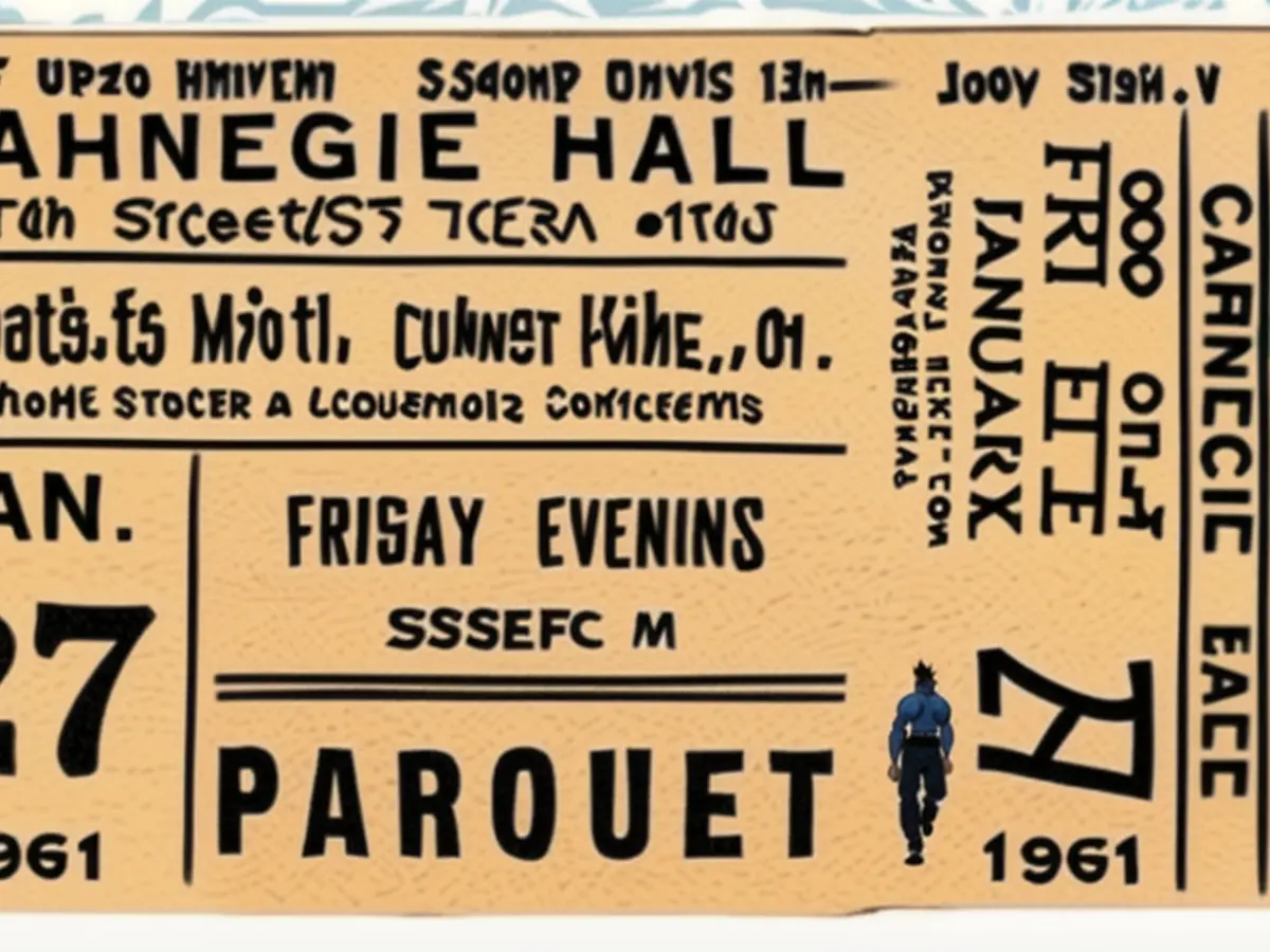 A ticket to the Rat Pack’s 1961 Carnegie Hall concert supporting Martin Luther King Jr.