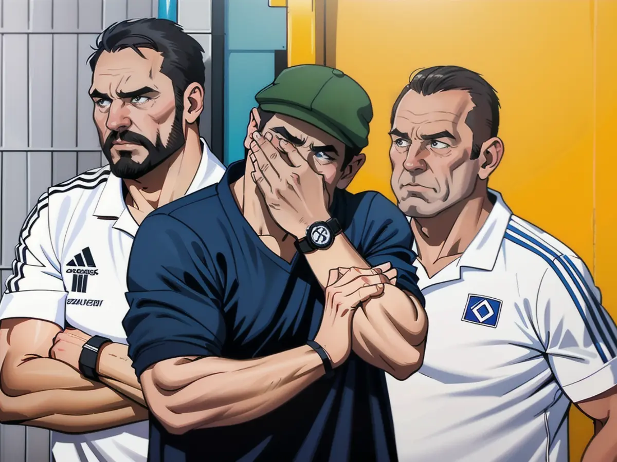 Gained 17 points from eleven games with HSV: Coach Steffen Baumgart (center)