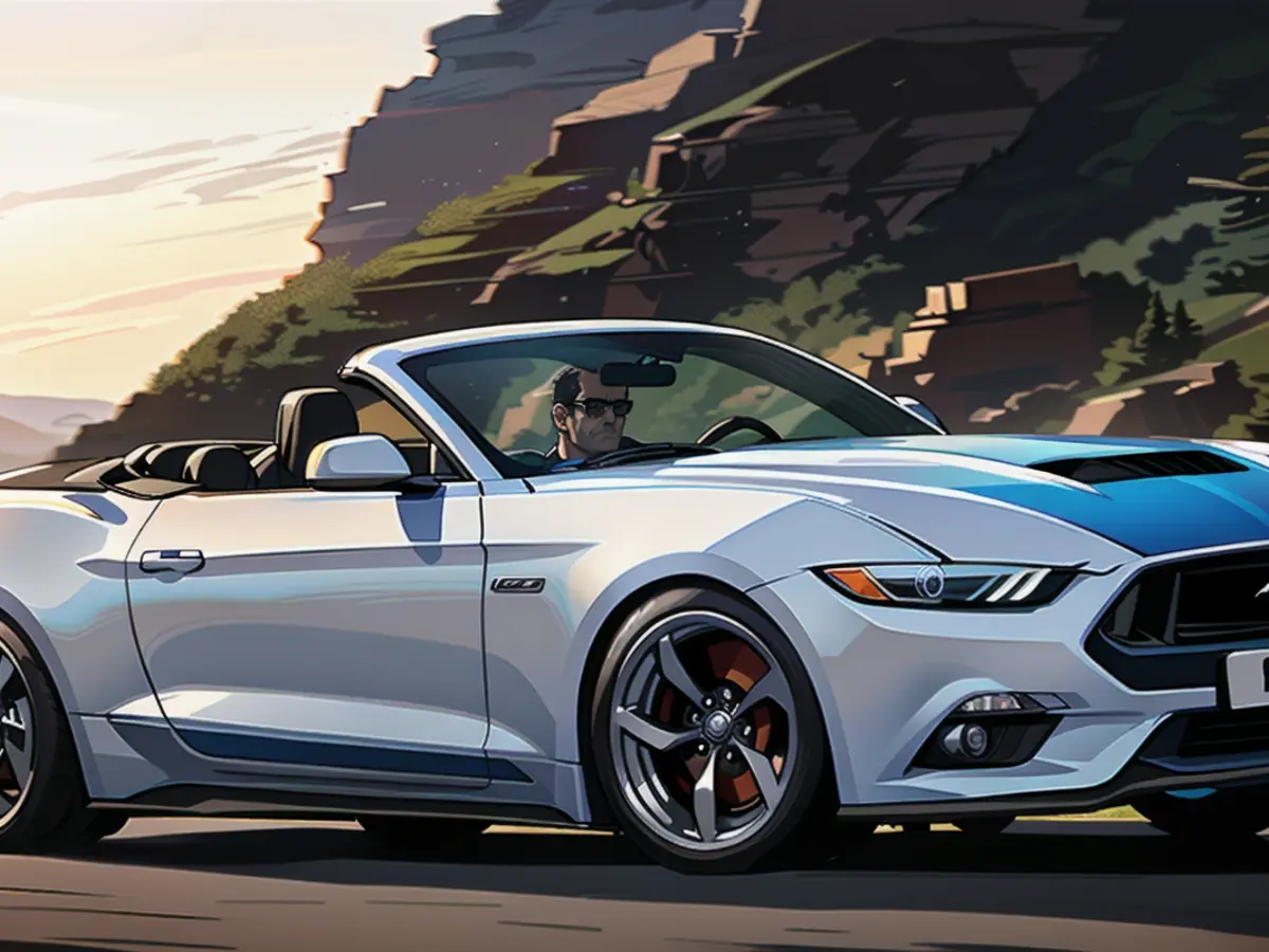 The V8 of the Ford Mustang Cabriolet delivers 446 hp.