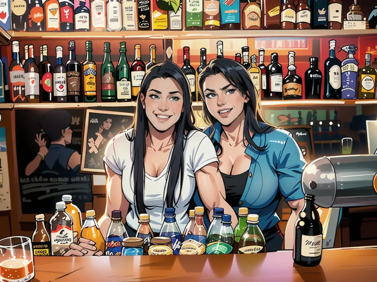 Izabella owns the neighborhood pub. Her daughter Ewa helps her behind the bar on special occasions