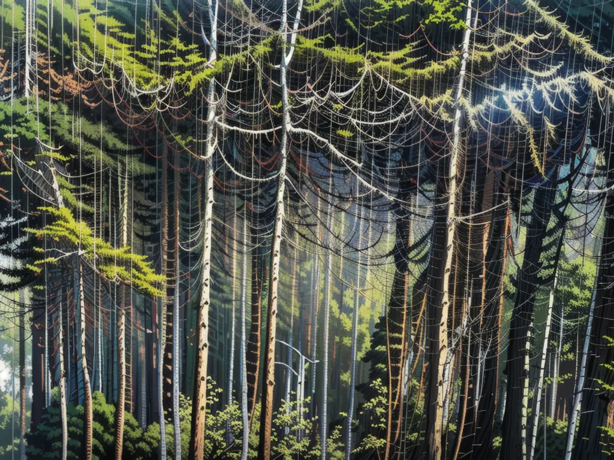Waldsterben im Harz, in einem Gebiet in der Nähe des Brockens.