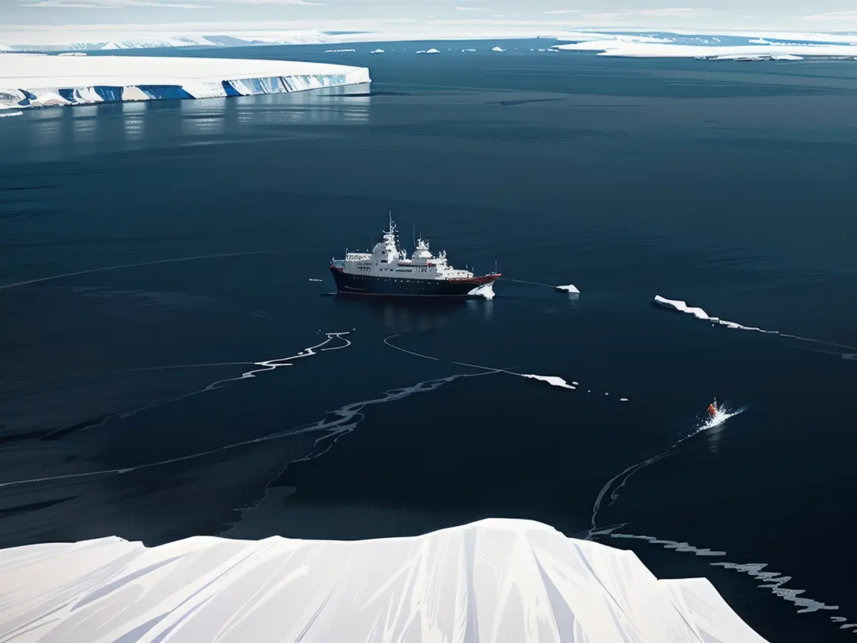 The "Polarstern" spent more than half a year in the Antarctic