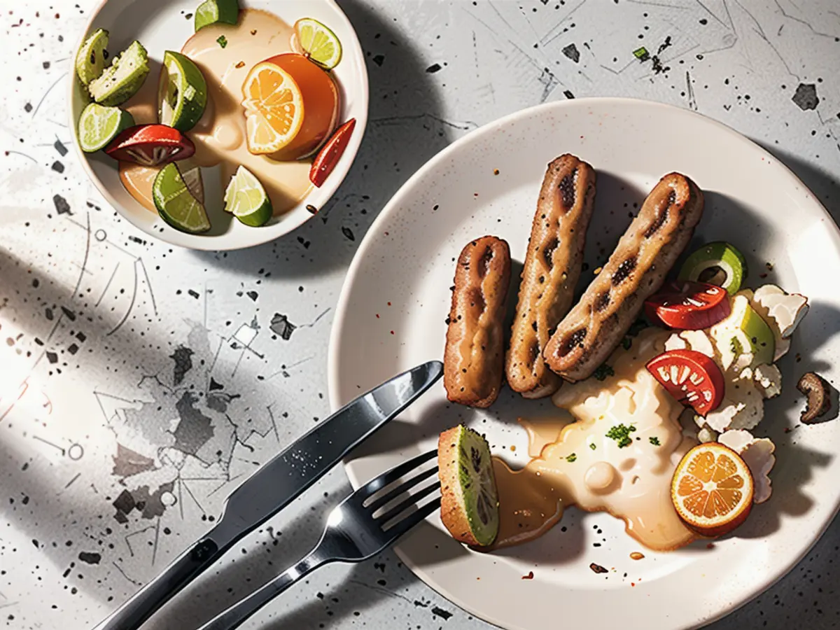 You eat with your eyes: The Nuremberg sausages made from mushroom mycelium look tempting