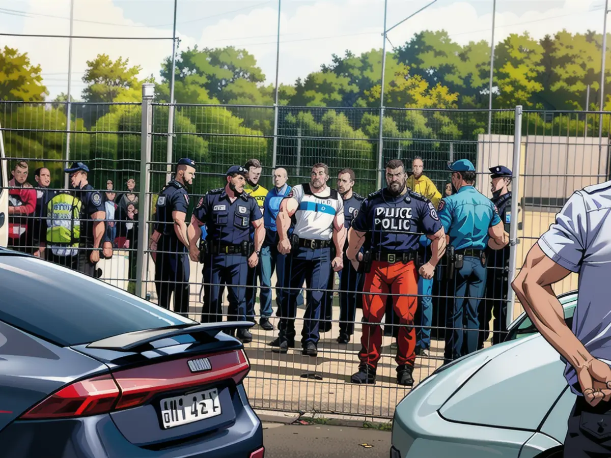 The police withdrew officers from the third division match in Duisburg for the operation in Essen