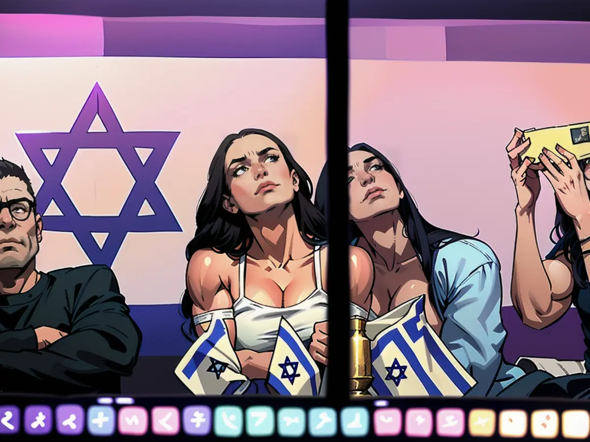 Ces dernières semaines, Eden Golan (2e à partir de la gauche) a dû endurer la pire haine des Juifs...