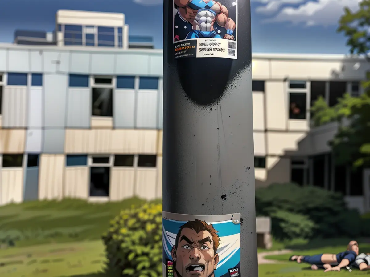 Pro-Israel stickers at the university