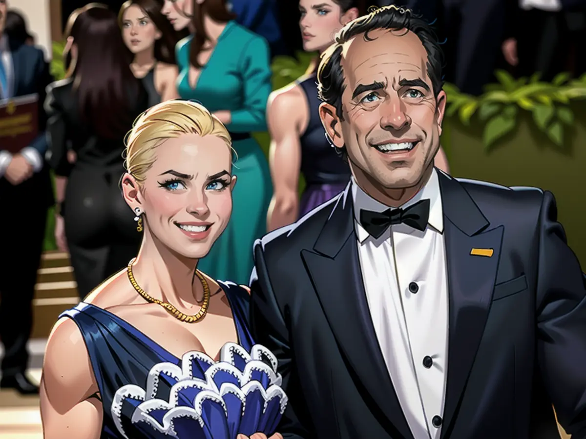 Jerry Seinfeld and his wife Jessica during this year's Met Gala in New York
