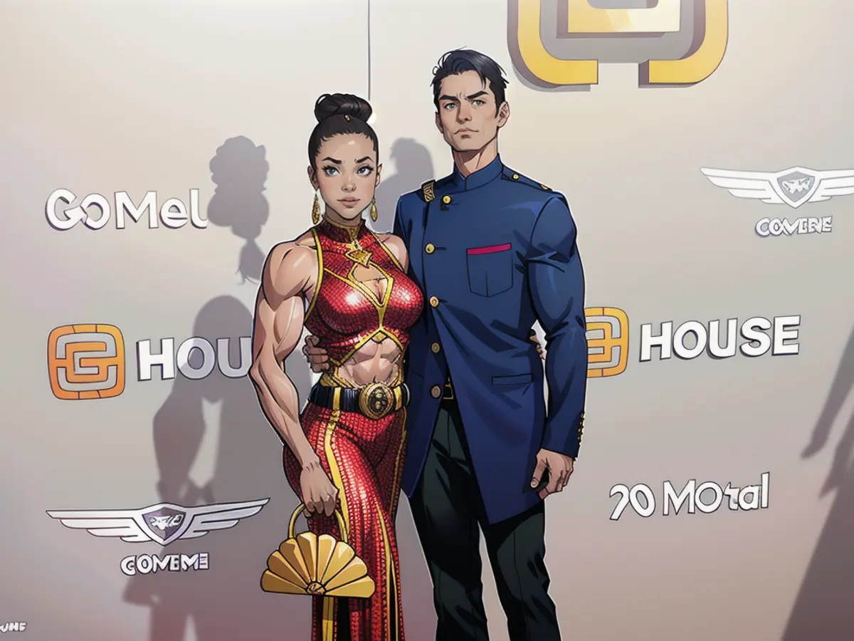 (L-R) Shelby Rabara and Harry Shum Jr. attend the Gold Gala.