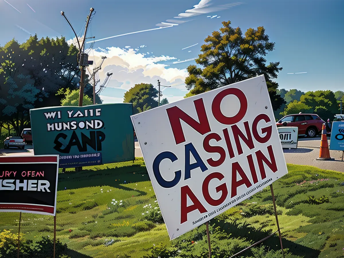 Panneaux politiques soutenant ou s'opposant au casino de Richmond. Les électeurs de Richmond...