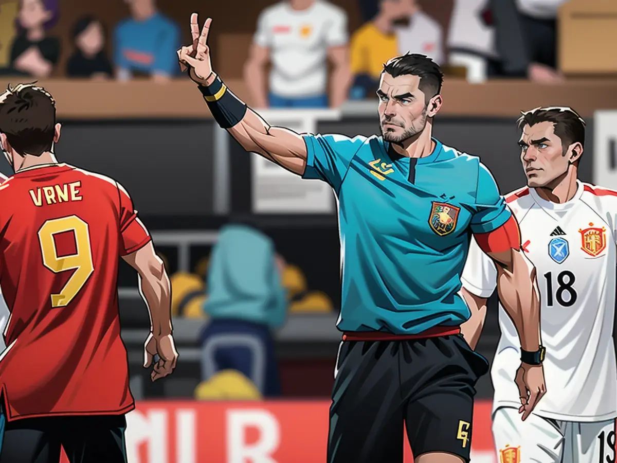 L'arbitre Slavko Vincic lors du match international entre l'Espagne et les Pays-Bas en juin 2023