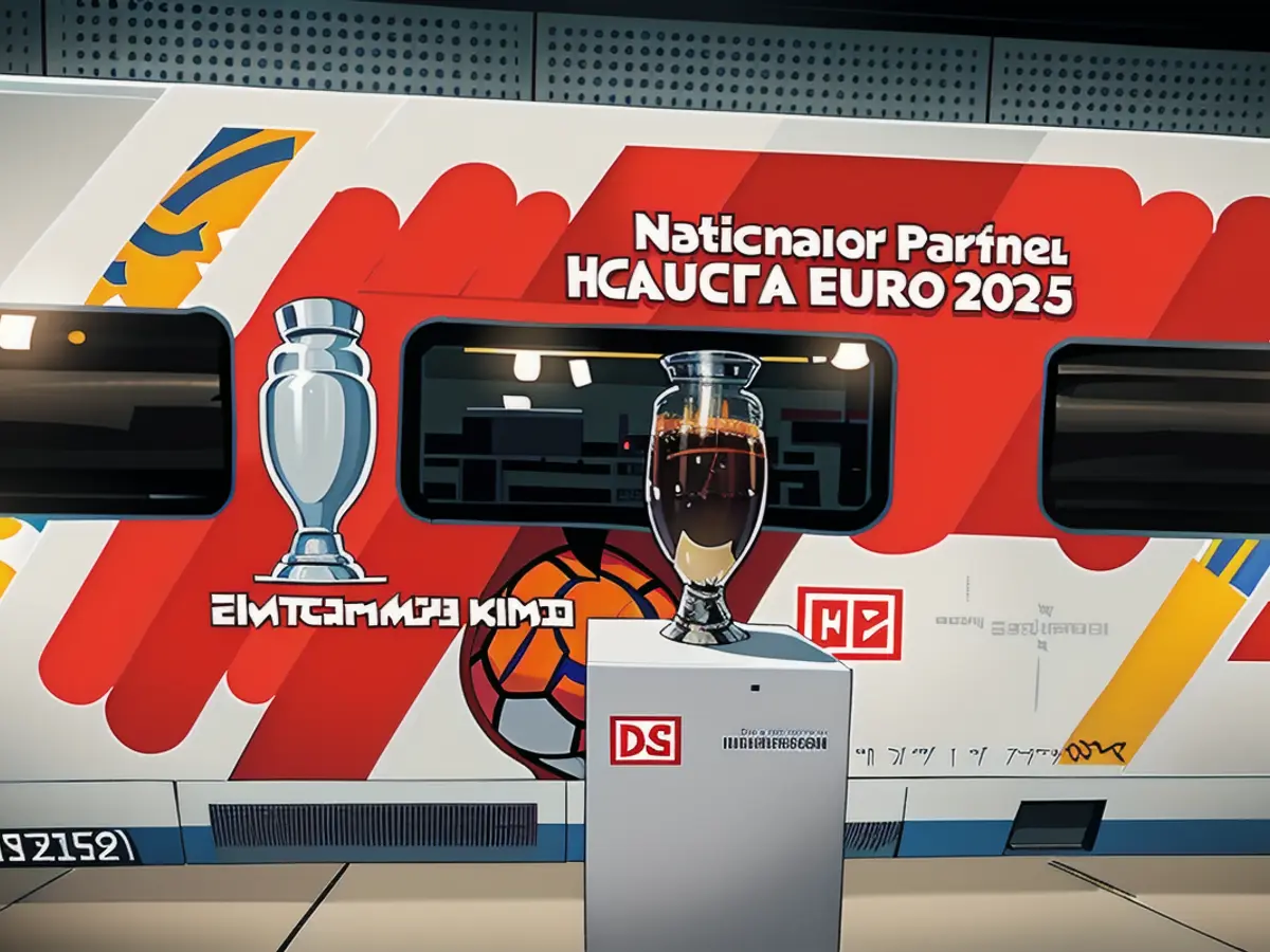 If the German national team wins the European Championship trophy, holders of the Fan Bahncard 25 can use their card free of charge for a year