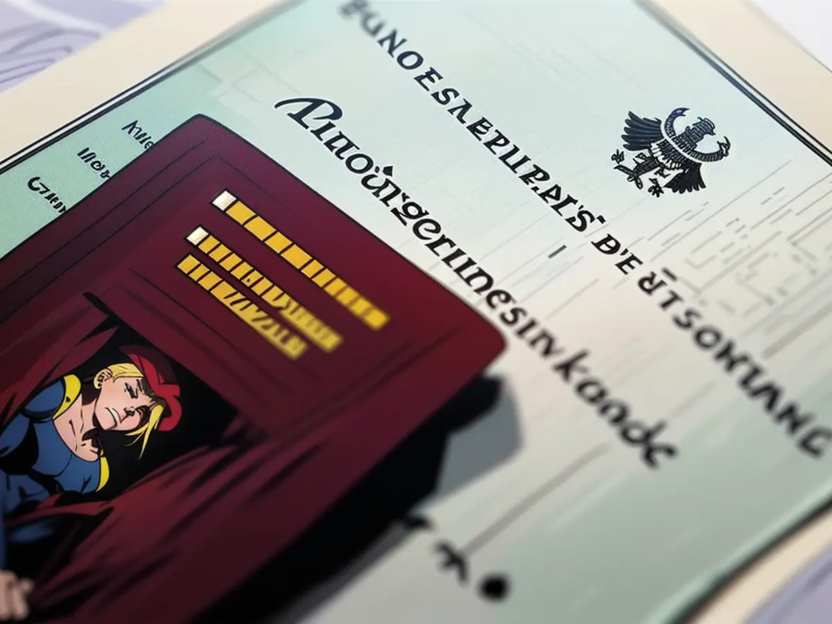 Un passeport allemand sur un certificat de naturalisation. Le feu de signalisation veut faciliter...