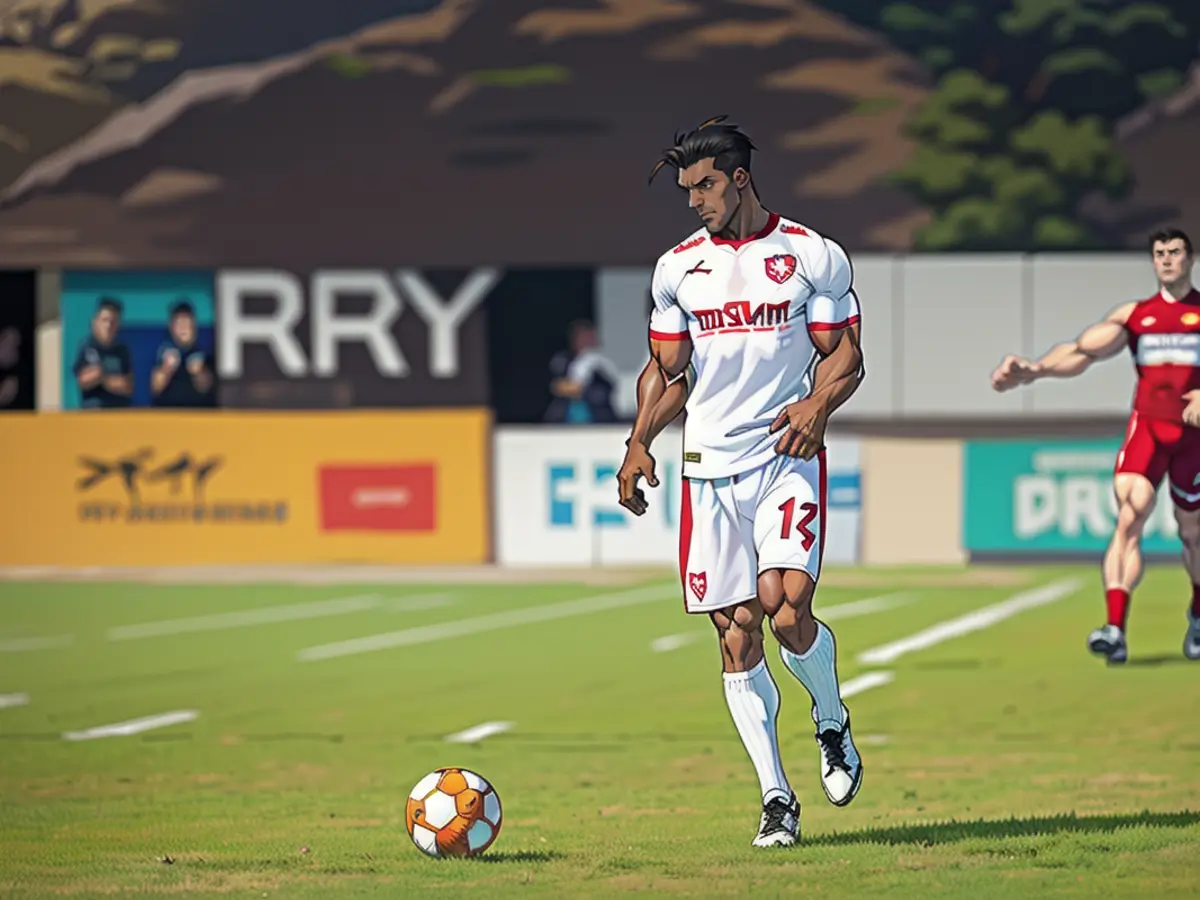 Le prétendu Edgar Ié en action pour le Dinamo Bucarest