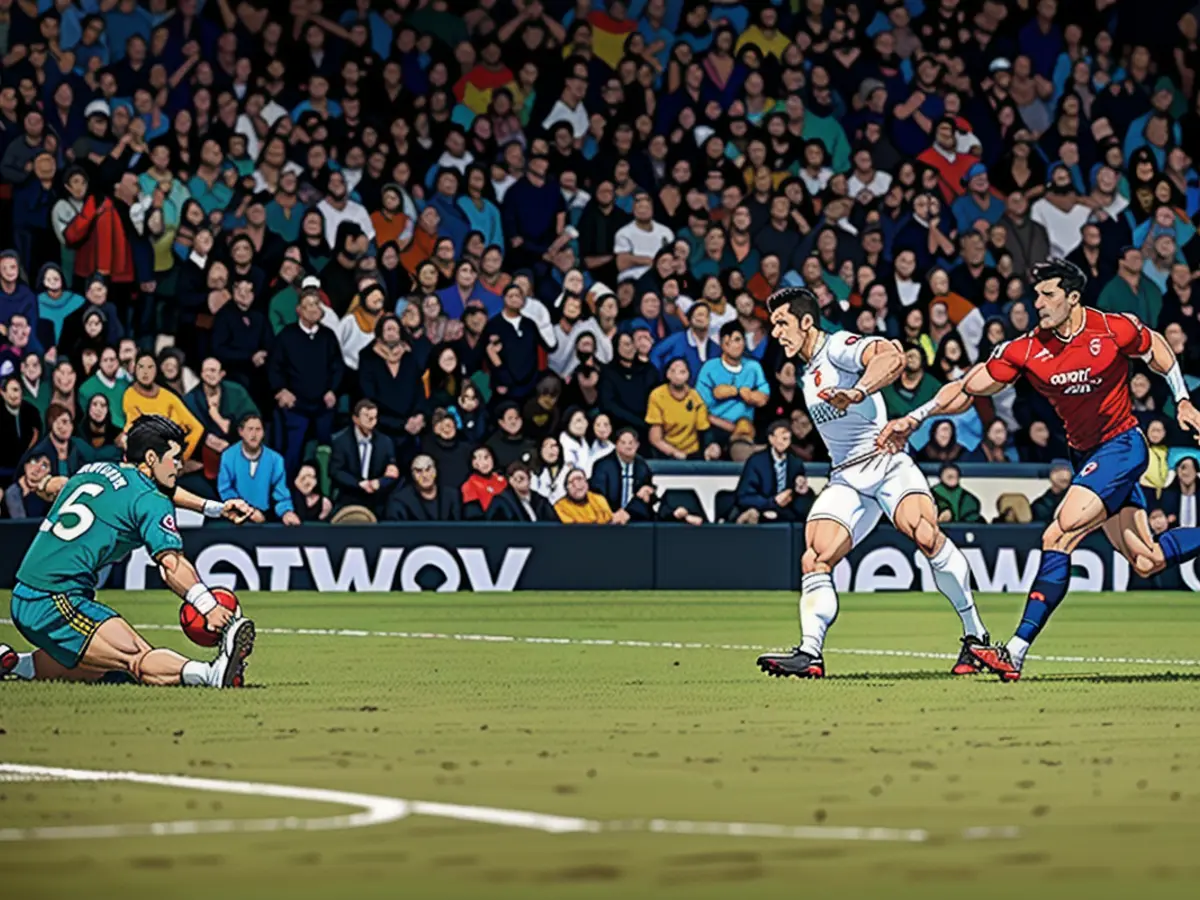 Stefan Ortega makes an incredible save from Son Heung-Min to keep City's title hopes alive.