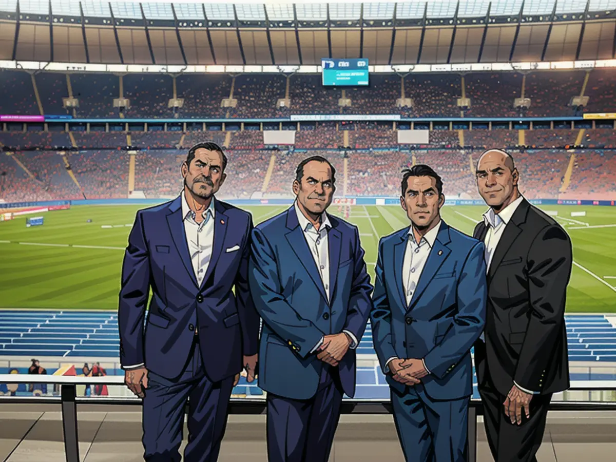 L'équipe de direction du Spielbank Berlin a suivi l'ISTAF 2019 depuis la tribune d'honneur du stade...