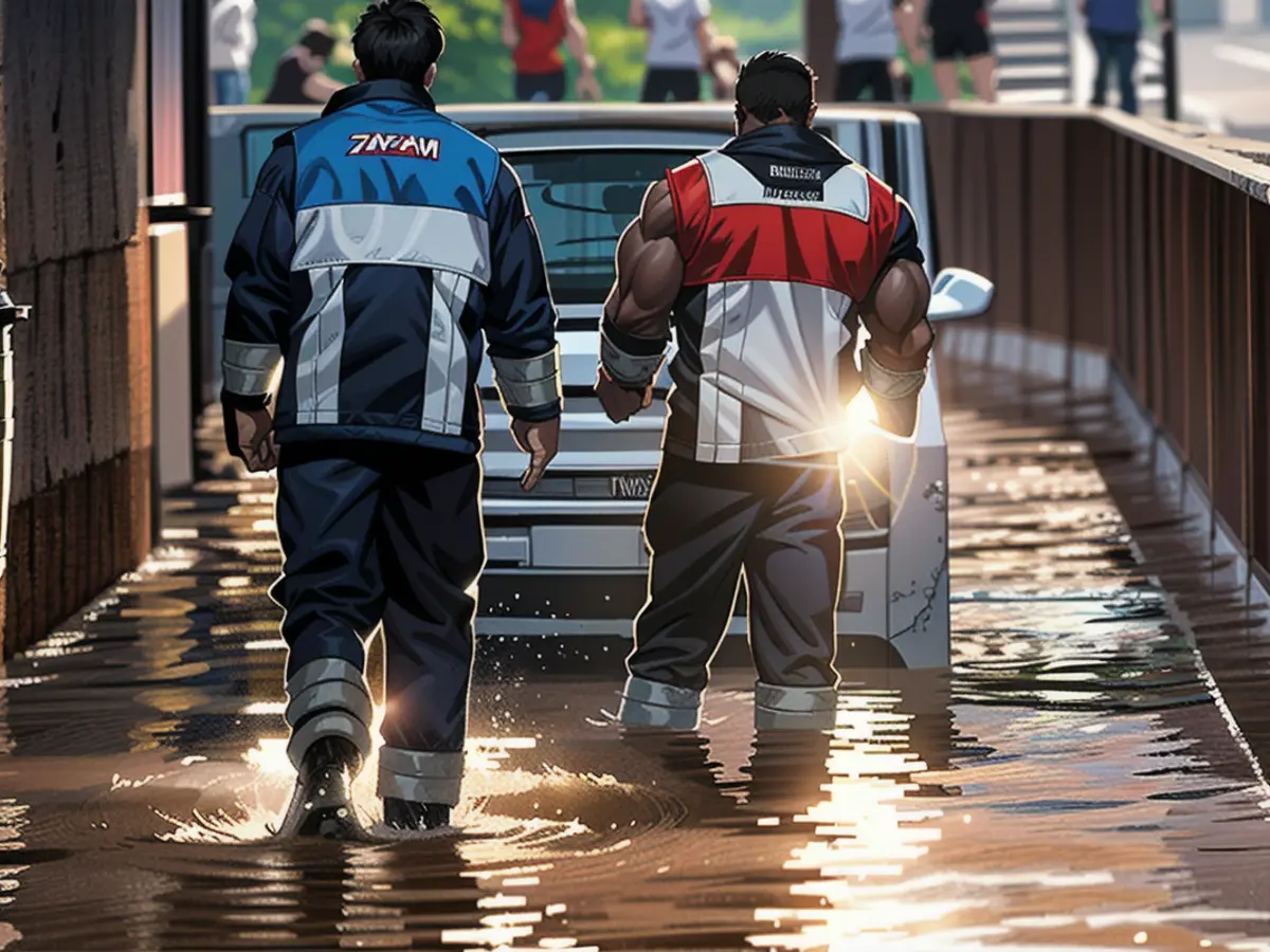 Inúmeras passagens subterrâneas foram inundadas em Nuremberga