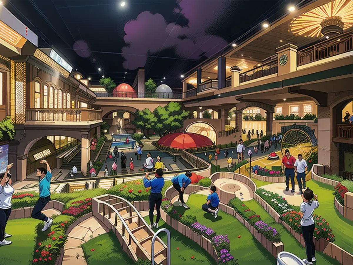 This rendering shows one of five indoor miniature golf courses planned to debut inside Mandalay Bay sometime in 2024.