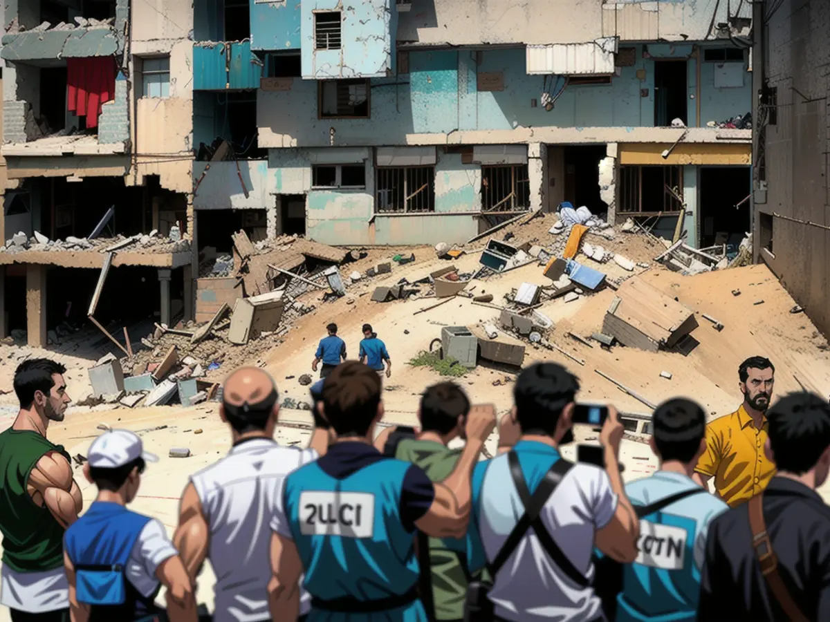 The Shiva Hospital, pictured here, was raided by the Israeli army, after number of mass graves found in the hospital in Gaza City, Gaza on May 11, 2024.