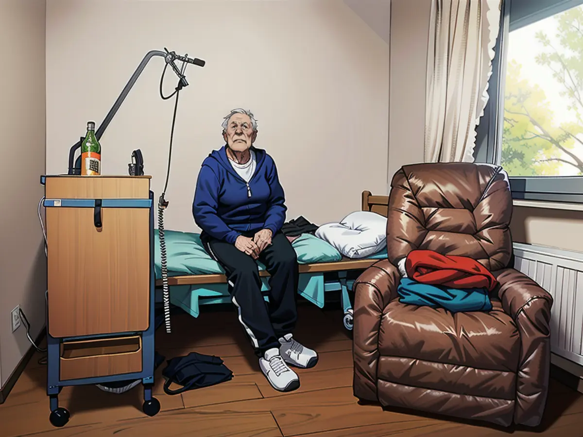 In early April in his room in the nursing home. Here, von Tiedemann recovered from the serious operations
