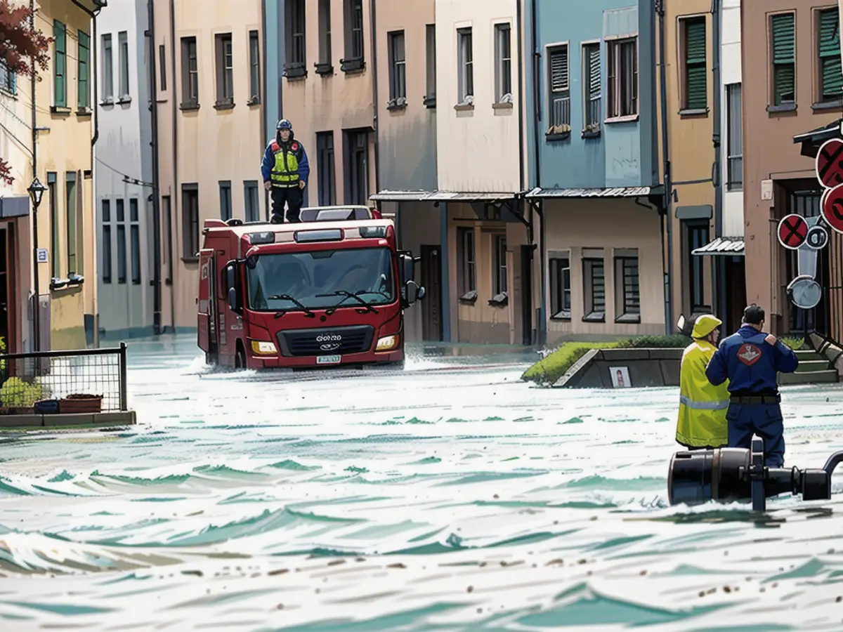 Le niveau de l'eau est monté soudainement vendredi après-midi dans le quartier de Rußhütte à Sarrebruck, les pompiers ont sauvé tous les habitants.