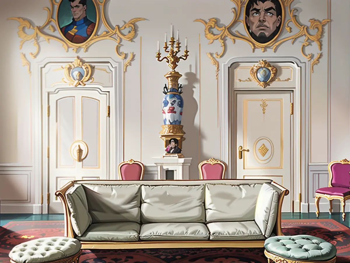 Opulent and luxurious: Taylor and Travis opted for the sumptuous villa instead of simple double rooms in Italy